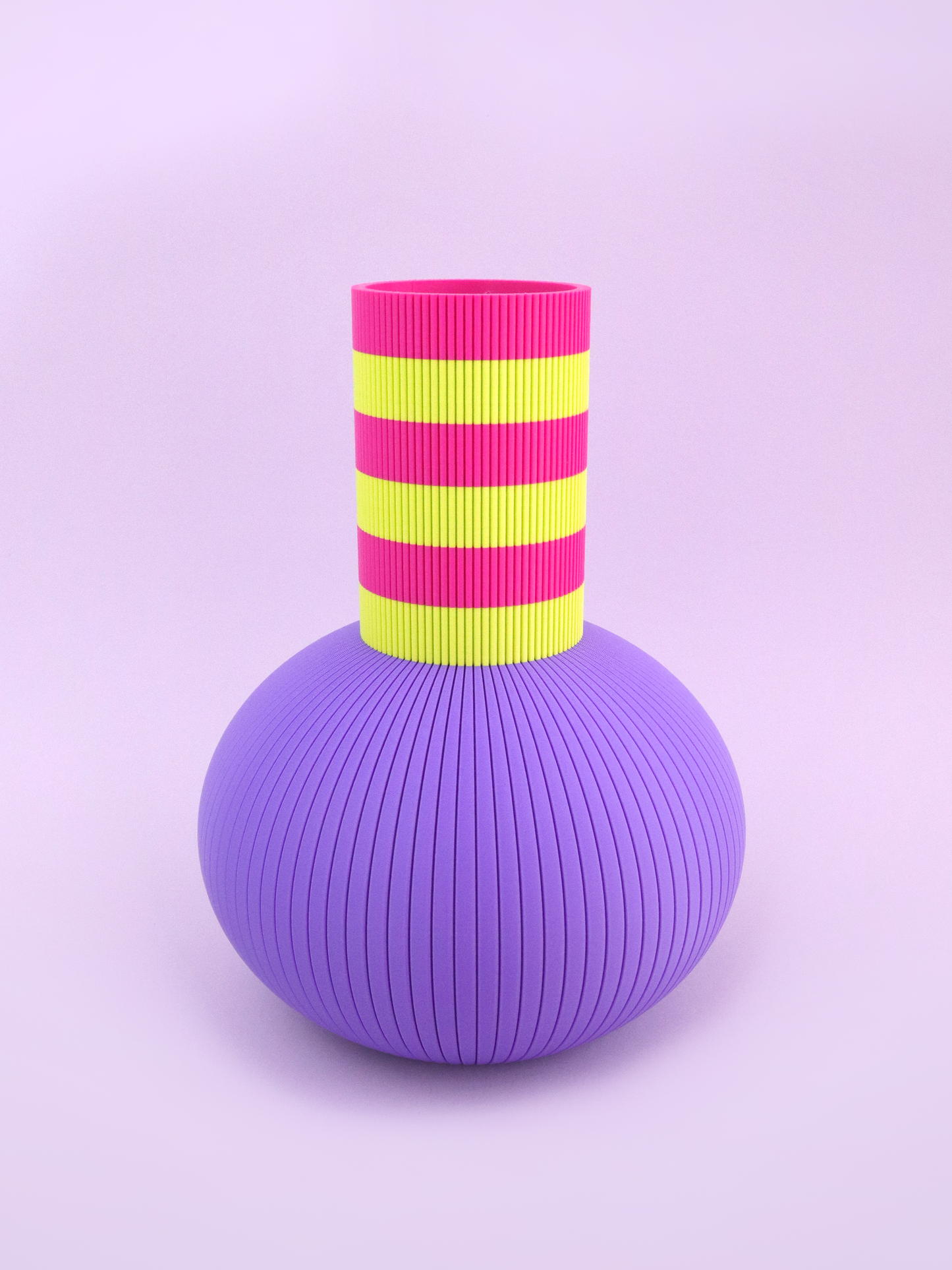 Electric Lime Mushroom Vase