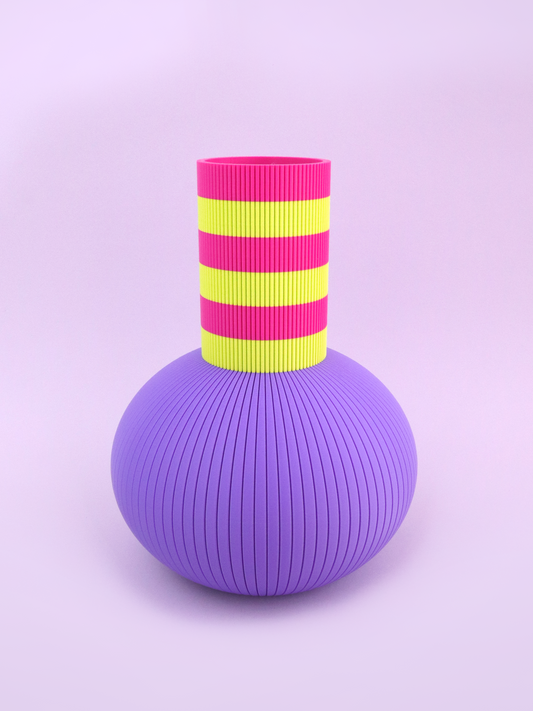 Electric Lime Mushroom Vase