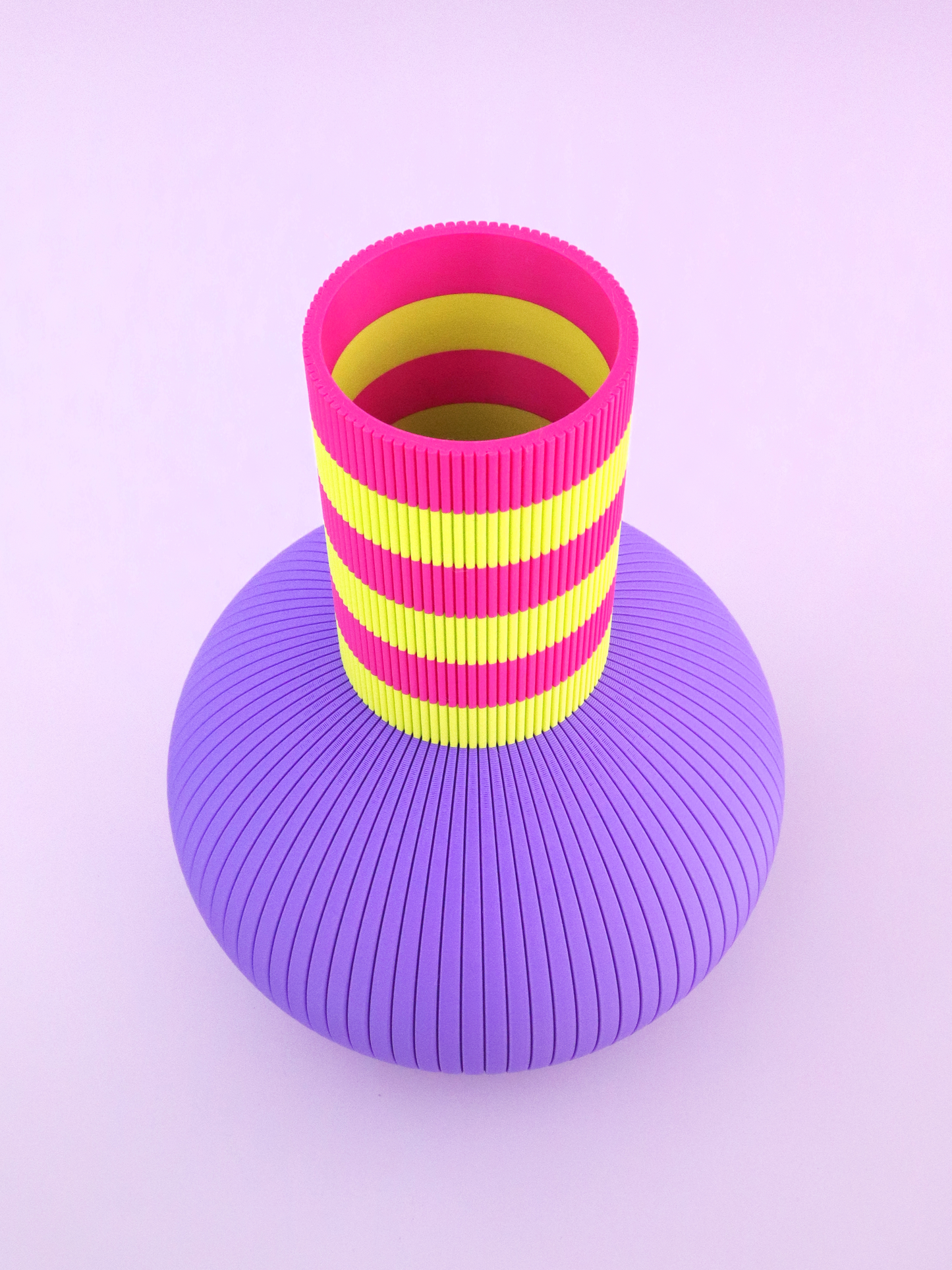 Electric Lime Mushroom Vase